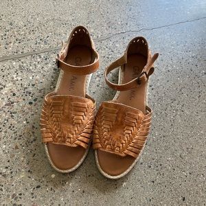 GARZA MX SHOES WOMANS MEXICAN SANDALS HUARACHES 5016 TAN